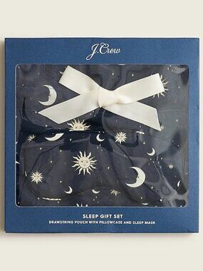 J CREW SLEEP 3 PIECE GIFT SET WINTER SKY NAVY NWT
